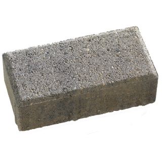 Anchor Block Charcoal/Tan Holland Paver (Common 4 in x 8 in; Actual 3.8 in H x 7.8 in L)
