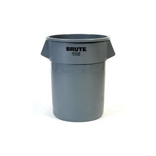 Rubbermaid Commercial FG265500GRAY Brute LLDPE 55 Gallon Trash Can without Lid, Legend Brute, Round: Industrial & Scientific
