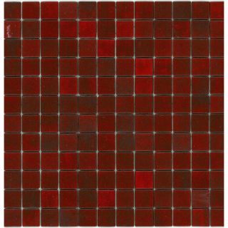 Elida Ceramica Recycled Fire Glass Mosaic Square Indoor/Outdoor Wall Tile (Common: 12 in x 12 in; Actual: 12.5 in x 12.5 in)