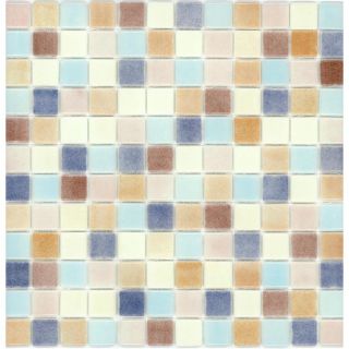 Elida Ceramica Recycled Shells Glass Mosaic Square Indoor/Outdoor Wall Tile (Common: 12 in x 12 in; Actual: 12.5 in x 12.5 in)
