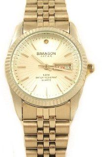 Swanson Japan Men's Dress Silver tone Watch: Watches