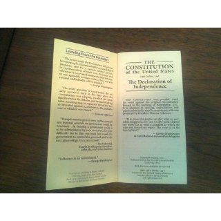 Pocket Constitution (Text from the U.S. Bicentennial Commission Edition): Delegates of the Constitutional Convention: 9780880801447: Books