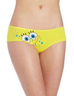 Briefly Stated Women's Spongebob Panty, Spongebob Print, Small: Clothing