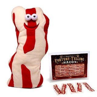 Talking Bacon Soft Plush Toy Doll w/ Magic Fortune Telling Strips Gift Set: Toys & Games