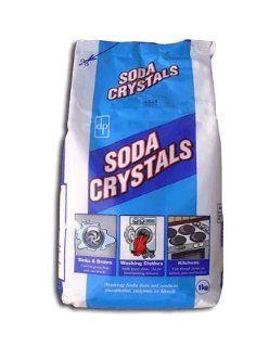 Dri Pak Soda Crystals (washing soda) 2.2 pounds (1kg). Multi purpose all natural cleaner   use for laundry, to clean Kitchen and to even unblock grease from sink drain. Contains NO phosphates, enzymes, perfumes, dyes, odors or bleach. Soda Crystals dissolv