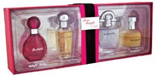 Live, Laugh, and Love Red Collection Gift Set By Preferred Fragrance Contains Impressions of Fantasy By Britney Spears, Dream Angels Heavenly By Victoria's Secret, Guess By Guess and Burberry By Burberry. : Beauty
