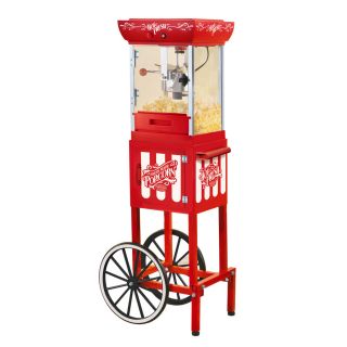 Nostalgia Electrics 0.25 Cup Oil Popcorn Maker Cart