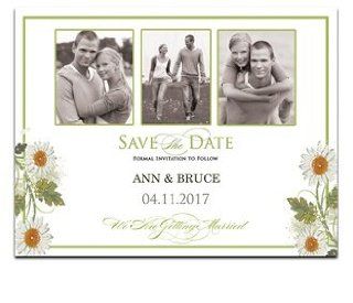 250 Save the Date Cards   Daisy Green with Envy : Greeting Cards : Office Products