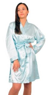 Up2date Fashion Women's Satin Charmeuse Robe at  Womens Clothing store