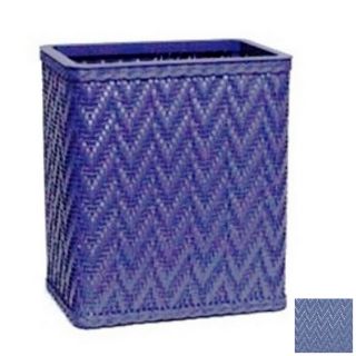 Redmon Elegante Coastal Blue Plastic Wastebasket