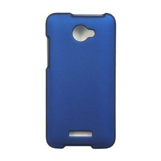 VMG 3 Item Combo for Verizon HTC Droid DNA Hard Cell Phone Case Cover   Blue + LCD Clear Screen Protector + Premium Car Charger: Cell Phones & Accessories