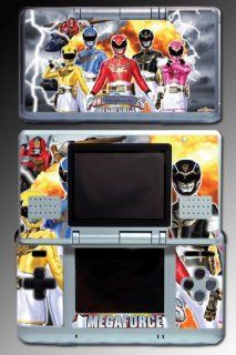 Power Rangers Megaforce Mighty Morphin Red Black Pink Yellow Blue Video Game Vinyl Decal Skin Protector Cover for Nintendo DS: Video Games
