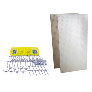 DuraBoard White Polypropylene Pegboard (Common 24 in x 48 in; Actual 24 in x 48 in)