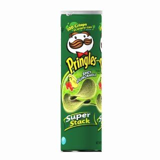 Pringles Potato Crisps Super Stack, Spicy Guacamole, 6.38 Ounce Tubes (Pack of 14) : Potato Chips : Grocery & Gourmet Food