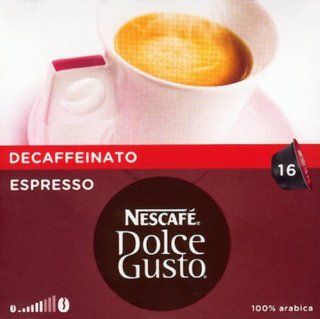 NESCAF Dolce Gusto ESPRESSO DECAF Contains 16 drinks : Coffee : Grocery & Gourmet Food