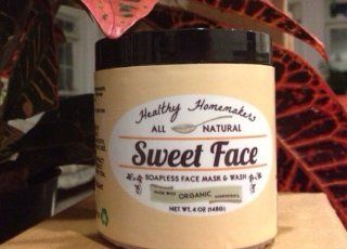 Sweet Face Natural Face Mask and Wash (Contains Organic Ingredients) : Facial Masks : Beauty