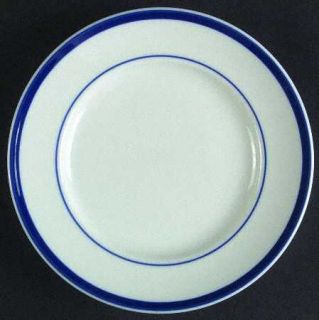 Williams Sonoma Brasserie Blue  Salad Plate, Fine China Dinnerware   Blue Band,W