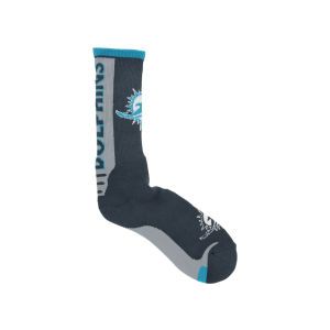 Miami Dolphins For Bare Feet Jump Key Curve Sock