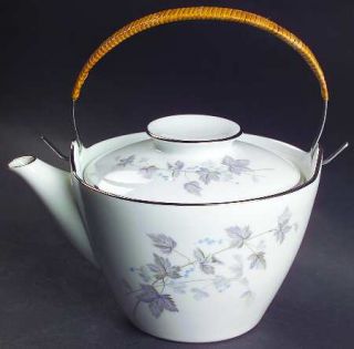 Noritake Ivyne Teapot & Lid with Removable Top Handle, Fine China Dinnerware   P