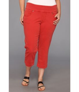 Jag Jeans Plus Size Plus Size Felicia Pull On Crop Womens Capri (Red)