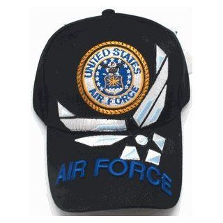 AIR FORCE Baseball Cap with United States AIR FORCE Logo United States Black Hat, Military Headwear, Airmen: Everything Else