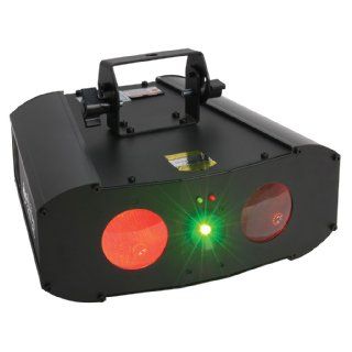 American DJ Supply Galaxian Gem Green and Red Laser with Built In Popular Dual Gem Effect Light: Musical Instruments