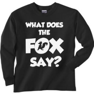 ZeroGravitee Boys What Does the Fox Say Long Sleeve T Shirt: Fashion T Shirts: Clothing