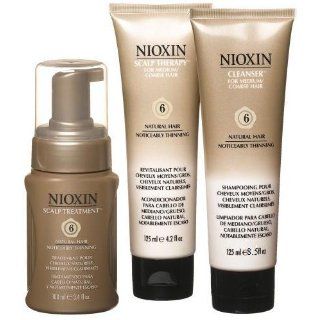 Nioxin Starter Kit, System 6 (Medium to Coarse/Untreated/Noticeably Thinning) : Hair And Scalp Treatments : Beauty
