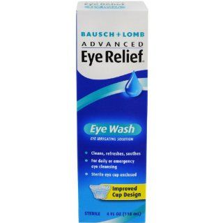 Bausch & Lomb Advanced Eye Relief Eye Wash, 4 Ounce Bottles (Pack of 6): Health & Personal Care