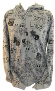 Super Mario Bros Mens Hoodie Sweatshirt   Big Bosses (Bowser, Wario, etc.): Clothing