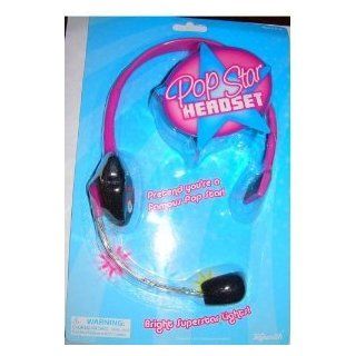 Pop Star Headset Microphone Pink: Toys & Games
