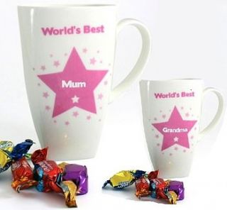 'world's best mum' personalised mug by sleepyheads