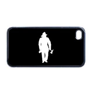 Fire fighter fireman Apple iPhone 4 or 4s Case / Cover Verizon or At&T Phone Great Gift Idea: Cell Phones & Accessories