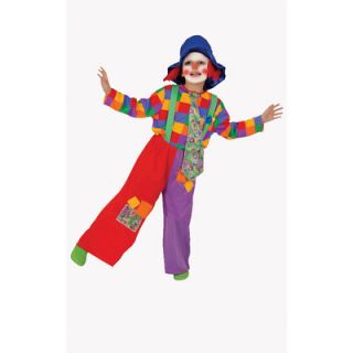Dress Up America Colorful Boys Clown Costume