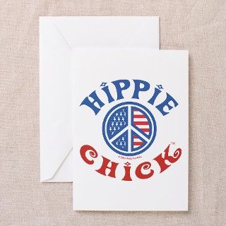 Hippie Chick Greeting Cards (Pk of 10) by pop_culture_now
