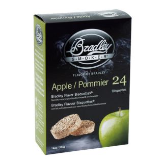 Bradley Smoker Apple Flavor Bisquettes (Set of 24)