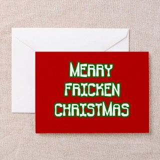 Merry Fricken Christmas Greeting Cards (Pk of 10) by stolenmomentsph