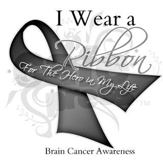 Brain Cancer Hero Ribbon Keychains by hopeanddreams