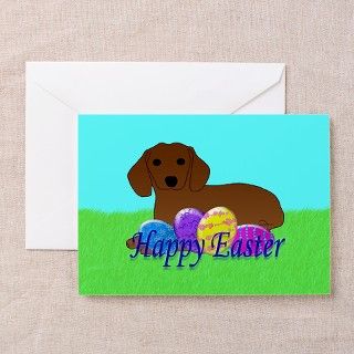 Dachshund Easter Greeting Cards (Pk of 10) by casperncaboodle