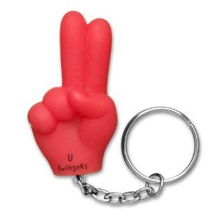 Fwingers Sign Language Keychain   Letter U: Health & Personal Care