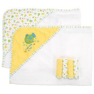 Especially for Baby Fish Hooded Towel and Washcloth Set : Hooded Baby Bath Towels : Baby