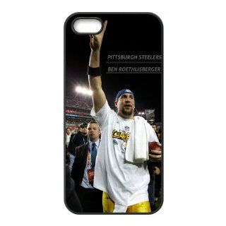 Hot Pittsburgh Steelers hard case with Ben Roethlisberger graphic for iPhone 5 5s 1 pack: Cell Phones & Accessories