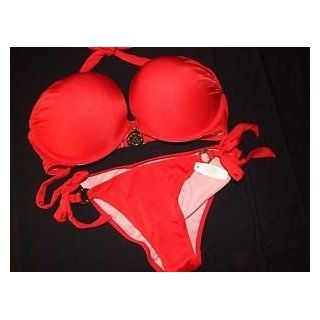 Victoria's Secret Bombshell Swim Suit 2 Piece Set: Red 34D Medium: Everything Else