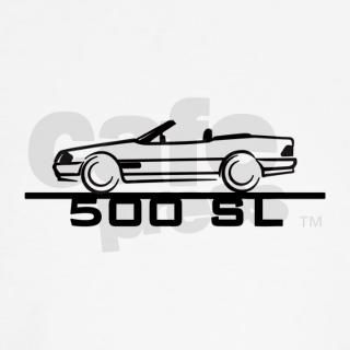 Mercedes 500 SL W 129 Long Sleeve T Shirt by paloaltodesign