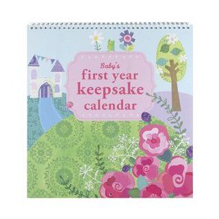 C.R. Gibson Enchanted Baby Girl Princess First Year Scrapbook Calendar Slipcased (Enchanted) : Baby Photo Albums : Baby