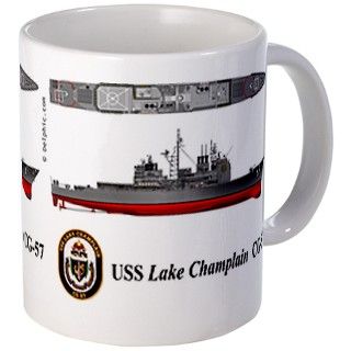 USS Lake Champlain (CG 57) Mug by delphic_com