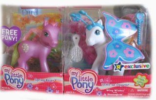 My Little Pony Dress Up Daywear Wing Wishes with Blossomforth Pony with Bonus Sprine Fever Pony Toys & Games