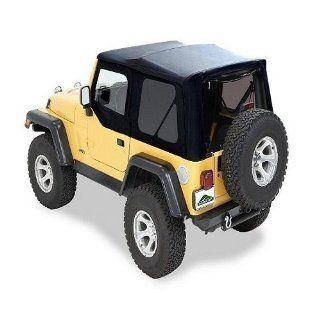 Pavement Ends(TM) 51146 35 Black Diamond Replay(TM) Replacement Soft Top Clear Windows No door skins included No frame hardware included  2003 2006 Jeep Wrangler (except Unlimited): Automotive