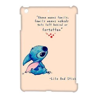DiyCaseStore Custom Personalized Disney Lilo and Stitch Ipad Mini Best Durable Cover Case   Ohana means family,family means nobody gets left behind,or forgotten.: Cell Phones & Accessories