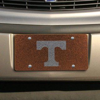 NCAA Tennessee Volunteers Glitter License Plate   Tennessee Orange  Sports Related Tailgater Mats  Sports & Outdoors
